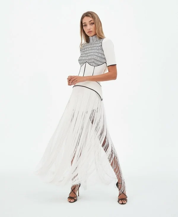 Emeral Fringes Dress