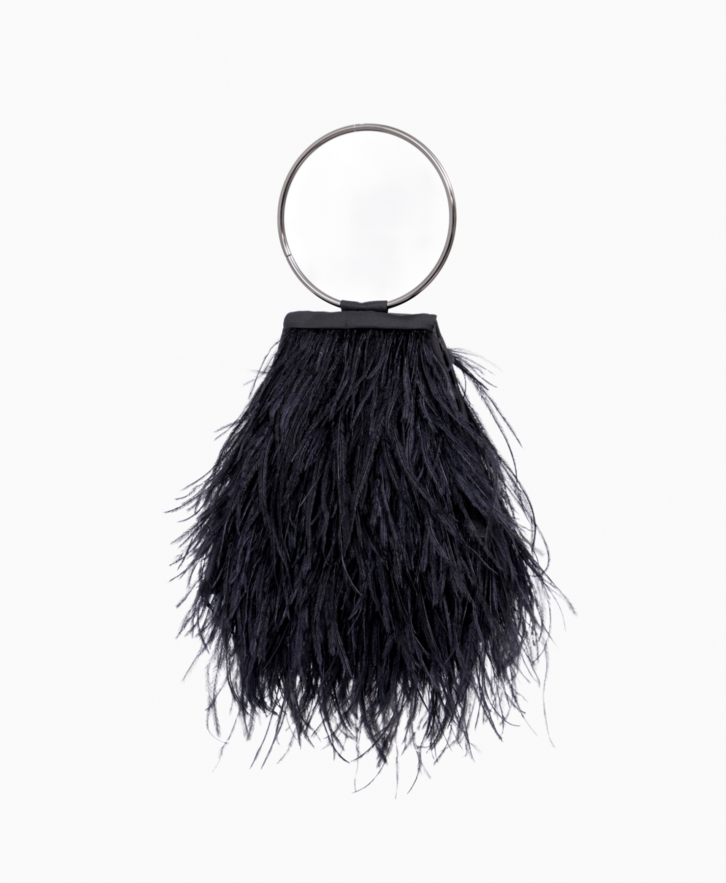 Bolso Negro Plumas Perséphone