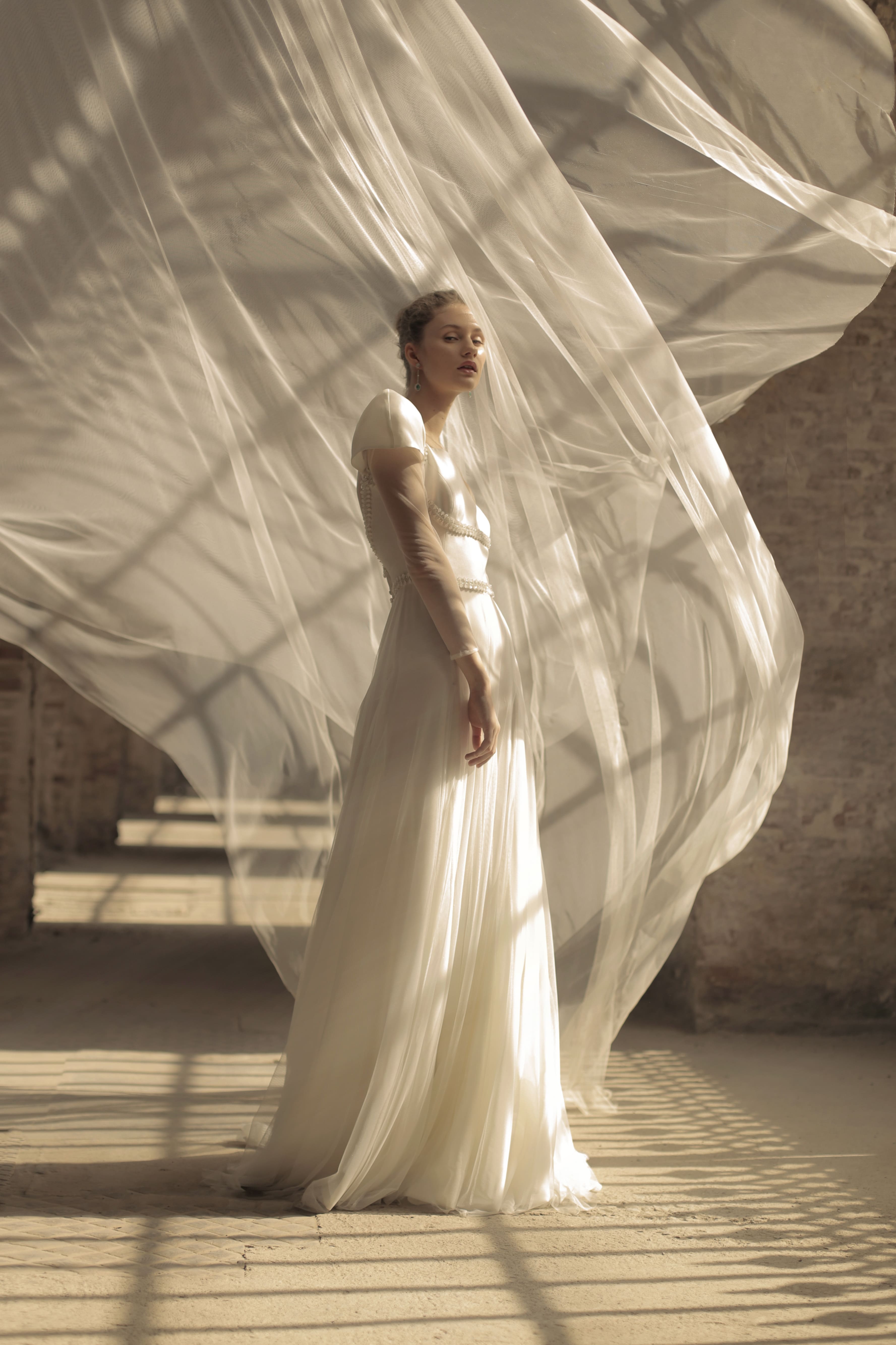 vestido de novia coral